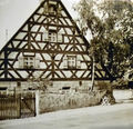 Muggenhöferhaus, einzig erhaltenes Fachwerkhaus in , vor 1960
