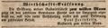 Werbeanzeige der Gaststätte "<!--LINK'" 0:24-->" im Fürther Tagblatt, August 1838.