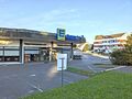 Edeka-Markt und Apotheke an der Theodor-Heuss-Straße in Stadeln, August 2024