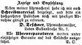 Zeitungsanzeige des Uhrmachers <!--LINK'" 0:7-->, Mai 1868