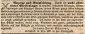 Werbeannonce des Drechslermeisters , Februar 1840