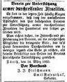 Verein für durchreisende Israeliten, Fürther Tagblatt, 16. März 1865.jpg