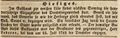 Ankündigung der 100jährigen Einzugsfeier des Drechslergewerbes in das Gasthaus <!--LINK'" 0:9-->, Juli 1842