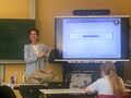 Vortrag in der Schule zum Thema Drogenprävention von Annegret Steiger, Mai 2023