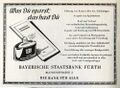 Werbung der Bayerischen Staatsbank in der Schülerzeitung <!--LINK'" 0:20--> Nr. 4 1966