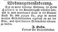 Der Brillenfabrikant  bezieht sein neues Haus, Januar 1854
