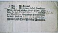 Zehntverlass für die Gemeinde Mannhof, 1735