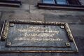 Gustav-Adolf-Tafel am Gasthof Grüner Baum, Gustavstraße, 25.11.1984