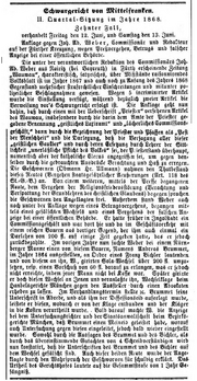 Schwurgericht Weber, Fürther Tagblatt 17. Juni 1868 aa.png