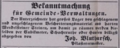 Abgabe von Schottermaterial, Februar 1876