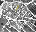 Gänsberg-Plan, Markgrafengasse gelb markiert
