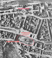 Luftaufnahme der Innenstadt durch die US Aufklärung im März 1945.