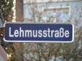 Straßenschild Lehmusstraße