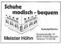 Werbung 1979 vom  in der <a class="mw-selflink selflink">Gustavstraße 31</a>