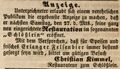 Eröffnung der Restauration <!--LINK'" 0:7-->, April 1850
