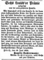 Tochtermann Beschwerde, Fürther Tagblatt 20. Juni 1852