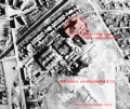Luftaufklärung über Fürth / Hardhöhe im Februar 1945. Rot markiert, das heutige Möbelhaus Flamme.