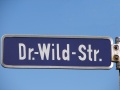 Straßenschild Dr.-Wild-Straße