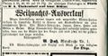 Werbung im  vom 7.12.1884. Komplette Zeitung unter  vorhanden und nachlesbar.