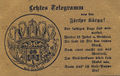 Ansichtskarte zur Michaelis-Kirchweih mit den fünf großen Fürther Brauereien, 1910