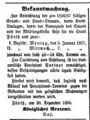 Bekanntmachung Sax zu Grund- und Haussteuern, Fürther Tagblatt 3. Januar 1857