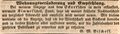 Zeitungsanzeige des Wirts und Bäckers <!--LINK'" 0:13-->, Mai 1840