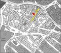 Gänsberg-Plan, Geleitsgasse 5 rot markiert