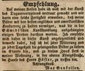Zeitungsanzeige des Daguerreotypisten <a class="mw-selflink selflink">Max Senkeisen</a>, Dezember 1850