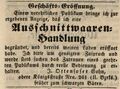 Annonce J. Ottensoser Ausschnittwaren Fürther Tagblatt 17.12.1847