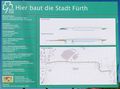 Bauschild der neuen Geh- und Radwegbrücke Regnitz neben der <!--LINK'" 0:326-->, Details, April 2020