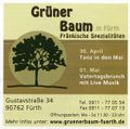 Werbung vom Gasthaus <a class="mw-selflink selflink">Grüner Baum</a> 2008 in der <!--LINK'" 0:19-->
