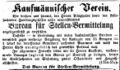 Anzeige Kaufmännischer Verein, Fürther Abendzeitung vom 5. April 1874