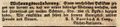 Zeitungsanzeige des Bücherantiquars <!--LINK'" 0:17-->, August 1842