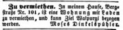 Moses Dinkelspühler, Fürther Tagblatt 12.11.1851.jpg