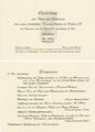 Einladung zur feierlichen Eröffnung des Klinikum Fürth im Juli 1931
