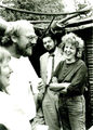 Grüner Wahlkampf 1989 in der Eschenau-Siedlung, im Bild v. l. n. r.: , , , 