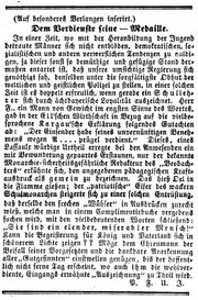 Moritz Kargau, Fürther Tagblatt 25. Juli 1851.png