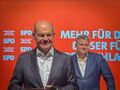 Stadthalle Fürth. Townhall-Meeting der Bayern SPD mit Olaf Scholz auf seiner Deutschlandtour.