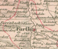 Ausschnitt aus der Karte "Das Königreich Bayern", gez. 1830