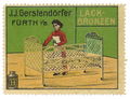 Historische <!--LINK'" 0:18--> des Bronzefarbenherstellers J. J. Gerstendörfer