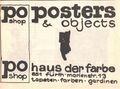 Werbung vom Poster Shop <a class="mw-selflink selflink">Marienstraße 13</a> in der Schülerzeitung <!--LINK'" 0:9--> Nr. 2 1969