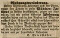 Zeitungsanzeige des Privat-Lehrers <!--LINK'" 0:49-->, November 1849