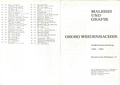 Flyer zur Gedächtnisausstellung für Georg Weidenbacher, 1986