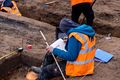 Dokumentation der archäologischen Ausgrabungsarbeiten in der Würzburg Straße in Burgfarrnbach, Dez. 2023