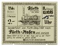 Fahrkarte der Eisenbahn Sonderfahrt Fürth Hbf. zum <!--LINK'" 0:48--> auf der <!--LINK'" 0:49-->-Trasse zur 150 Jahrfeier Deutsche Eisenbahn 1985