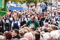 Helmut Ell für die Grüner Brauerei auf dem Erntedankfestzug Okt. 2014