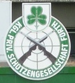 Logo der <a class="mw-selflink selflink">Königlich privilegierte Schützengesellschaft Fürth</a> am Portal des .