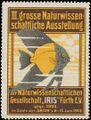 Reklamemarke der naturwissenschaftlichen Gesellschaft Iris, 1913