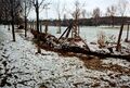 Nach dem Hochwasser am Gelände des <!--LINK'" 0:129--> im <!--LINK'" 0:130-->, Dezember 1993