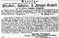 Zeitungsanzeige der <a class="mw-selflink selflink">Gebrüder Kriegbaum</a>, Januar 1865